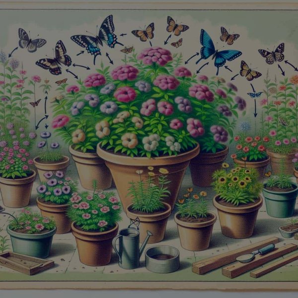 Comment aménager un jardin pour les papillons en utilisant des plantes en pots ?
