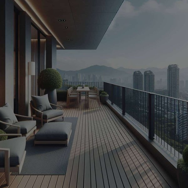 Quelle solution pour un revêtement de sol de balcon résistant aux intempéries et esthétique ?