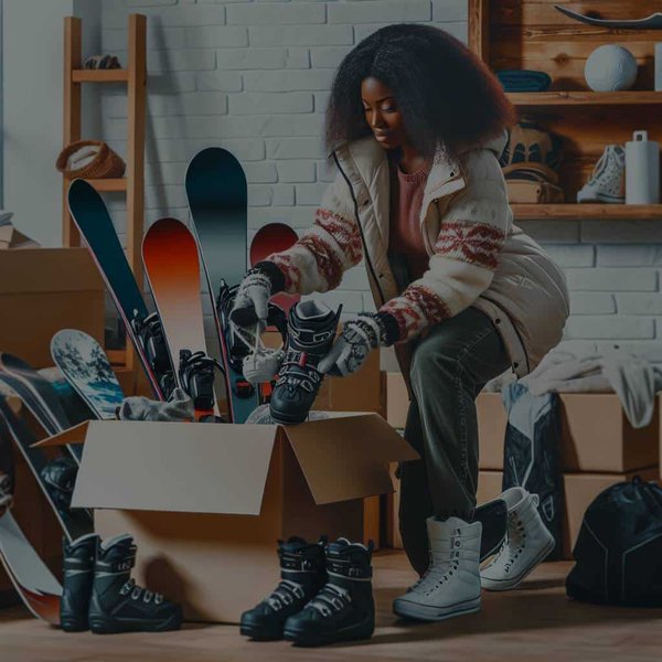 Comment préparer un déménagement pour une personne pratiquant des sports d'hiver comme le ski ou le snowboard ?