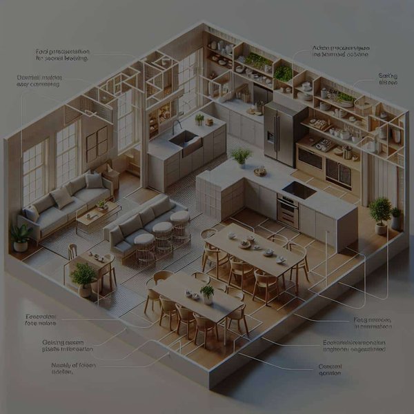 Comment aménager une cuisine ouverte pour qu'elle soit fonctionnelle et conviviale ?