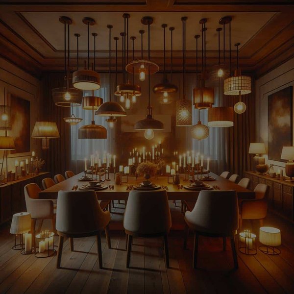 Quelles solutions d'éclairage utiliser pour créer une ambiance chaleureuse dans une salle à manger ?