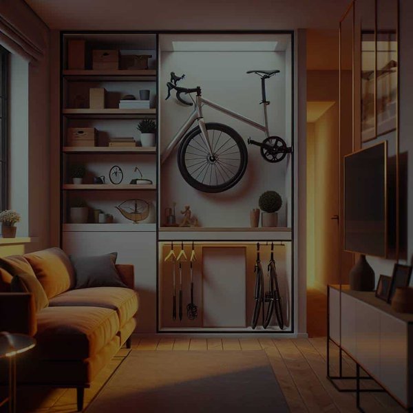 Comment aménager un espace de stockage discret pour les vélos dans un petit appartement ?